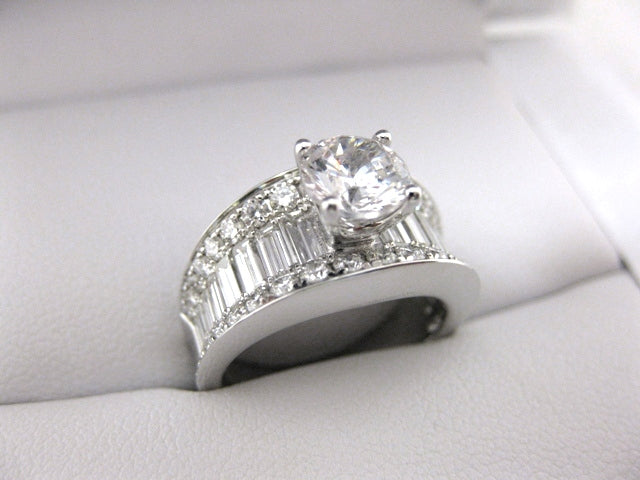 A2254 - 18 Karat White Gold Simon G. Engagement Ring