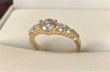A10005 - 18 Karat Yellow Gold Custom Engagement Ring