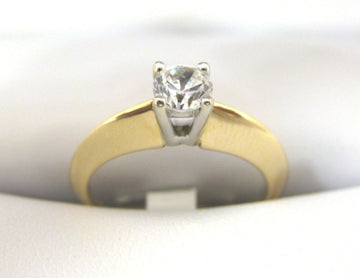 A1215 - 14 Karat Yellow Gold Engagement Ring