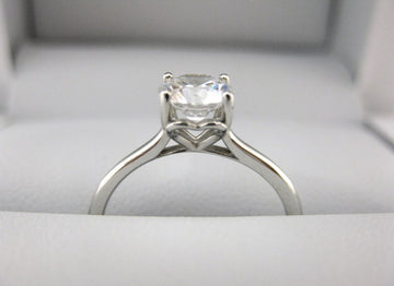 A2624 - 14 Karat White Gold Engagement Ring