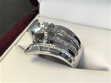 A2811 - 14 Karat White Gold Custom Engagement Ring