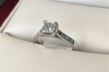 APA4722 - 14 Karat White Gold Engagement Ring