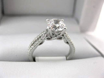 White Gold La Vie Engagement Ring 115160-100