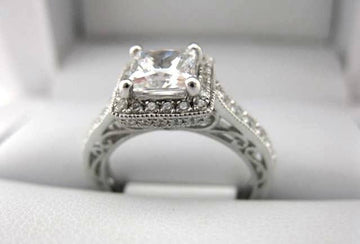 White Gold La Vie Engagement Ring 115189-100