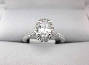 White Gold La Vie Engagement Ring 115217-100