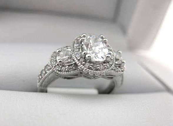 White Gold La Vie Engagement Ring 115253-100
