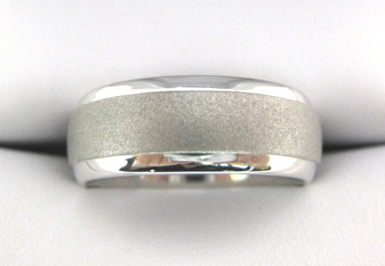 White Gold Men's Wedding Band 3905-8