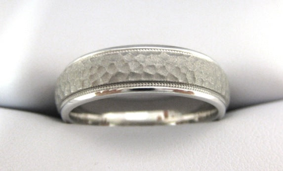 White Gold Men's Wedding Band 3926-6