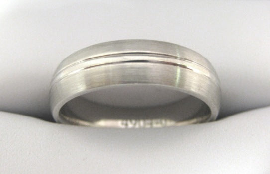 White Gold Men's Wedding Band 4904-6