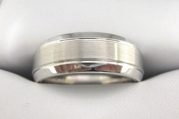 White Gold Men's Wedding Band 4908-8