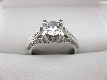 A1680 - 18 Karat White Gold Simon G. Engagement Ring