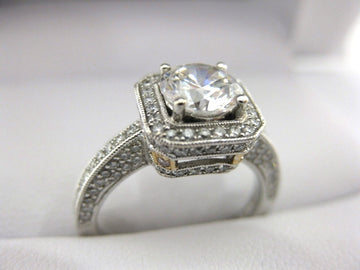 A1780 - 18 Karat White Gold Simon G. Engagement Ring