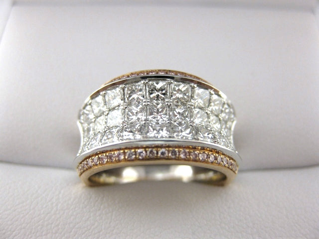 C1917 - 18 Karat White and Rose Gold Simon G. Dinner Ring