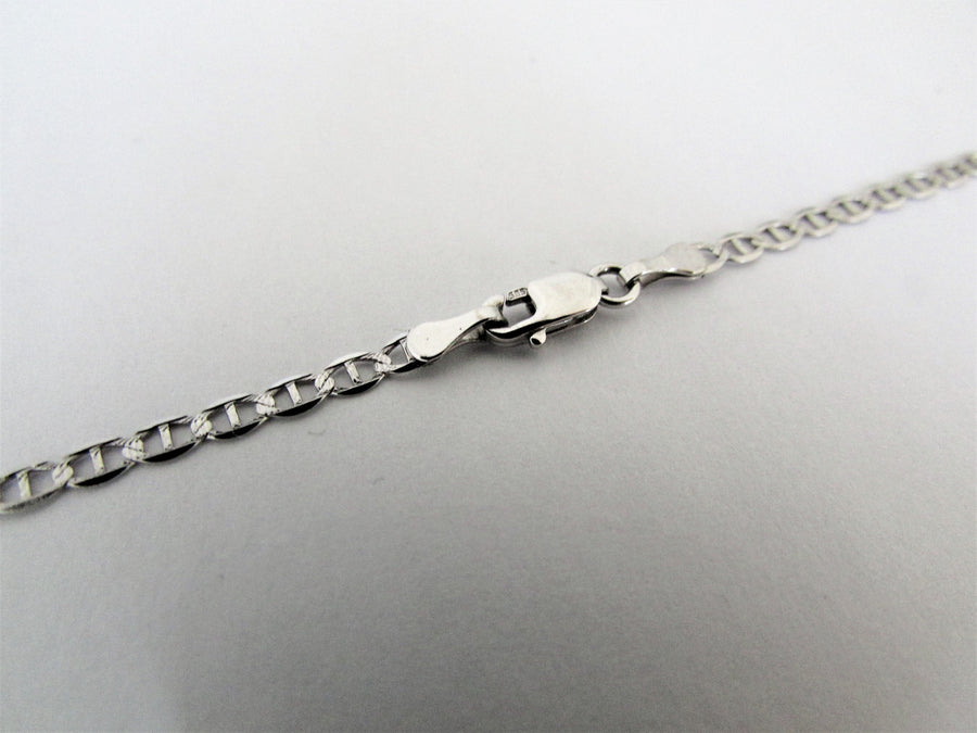 E5909 - 14 Karat White Gold Chain