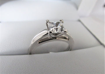 APA4239 - 14 Karat White Gold Engagement Ring