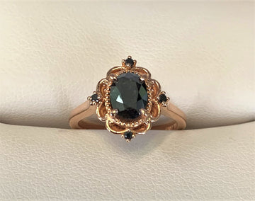 A2814 - 14 Karat Rose Gold Custom Engagement Ring