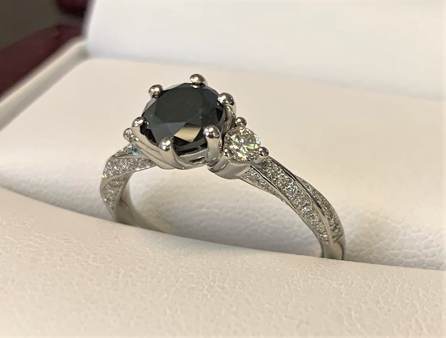 A10024 - Platinum Custom Engagement Ring