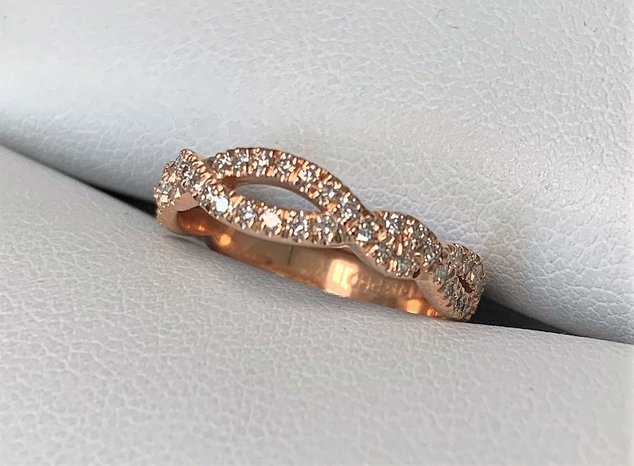 B10021 - 14 Karat Rose Gold Custom Band