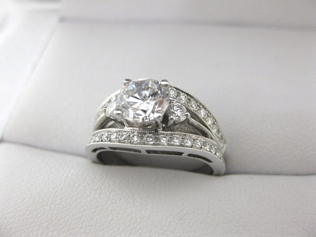 A2034 - 18 Karat White Gold Simon G. Engagement Ring