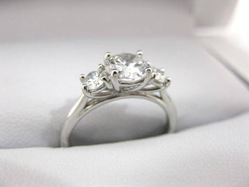 A2484 - 18 Karat White Gold Precision Set Ring