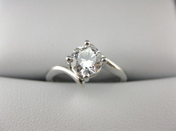 A2627 - 14 Karat White Gold Engagement Ring