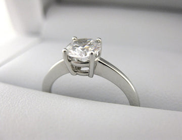 A2631 - 14 Karat White Gold Engagement Ring