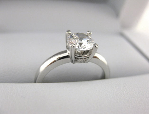 A2632 - 14 Karat White Gold Engagement Ring