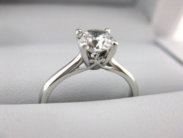 A2633 - 14 Karat White Gold Engagement Ring