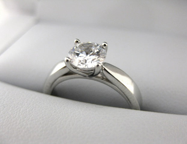 A2634 - 14 Karat White Gold Engagement Ring