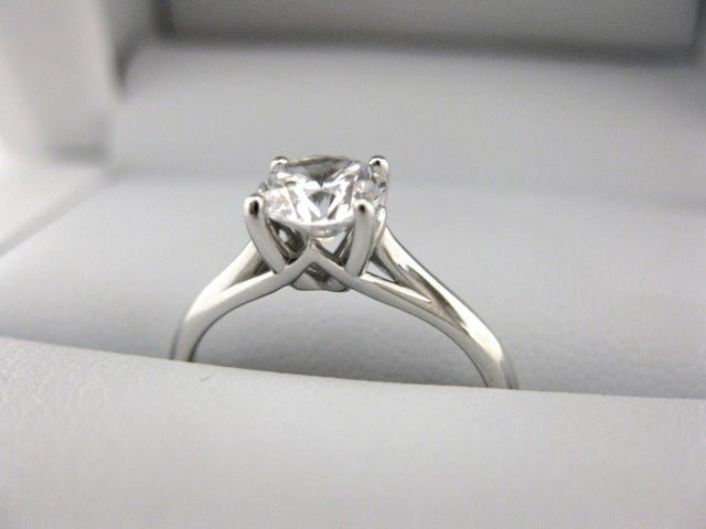 A2635 - 14 Karat White Gold Engagement Ring