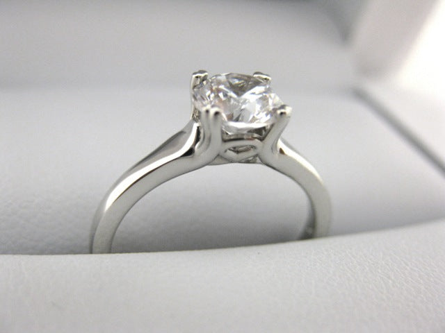 A2636 - 14 Karat White Gold Engagement Ring