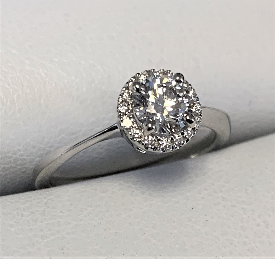 A2788 - 14 Karat White Gold Custom Engagement Ring