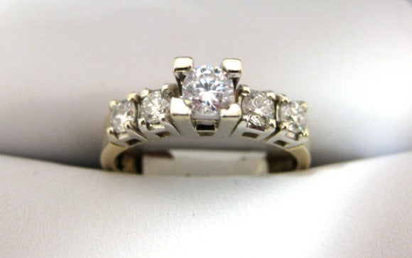A848 - 14 Karat White and Yellow Gold Ring