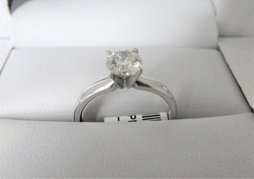 APA4745 - 14 Karat White Gold Engagement Ring