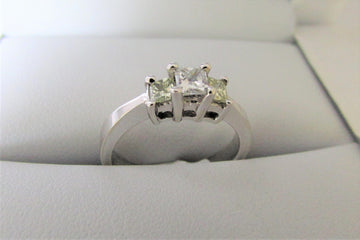 APC3179 - 14 Karat White Gold Engagement Ring