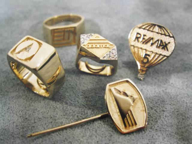Various Custom Corporate Jewellery Pieces