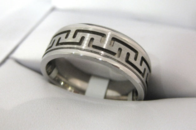 White Gold Men's Wedding Band D252