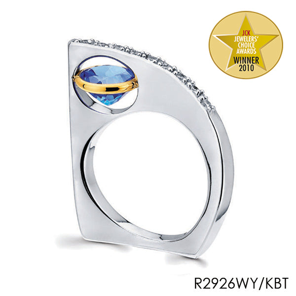 H1154 - 14 Karat White Gold Frank Reubel Ring