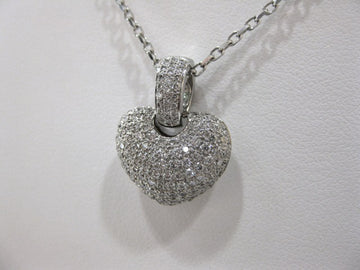 I4299 - 14 Karat White Gold Heart Pendant