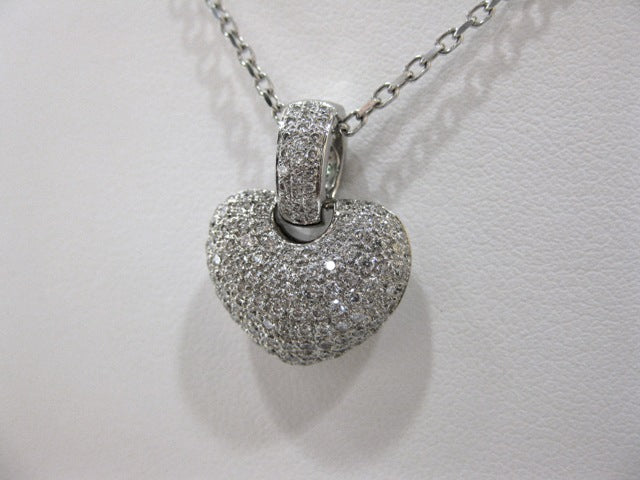 I4299 - 14 Karat White Gold Heart Pendant