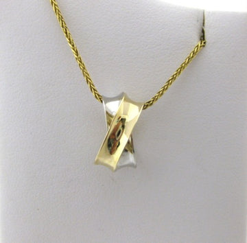 I5329 - 14 Karat White and Yellow Gold Ross Haynes Pendant