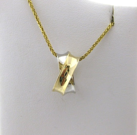 I5329 - 14 Karat White and Yellow Gold Ross Haynes Pendant