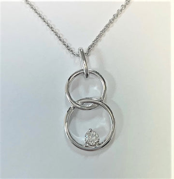 I5701 - 14 Karat White Gold Pendant