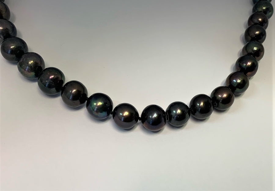 L1463 - Black Pearl Necklace