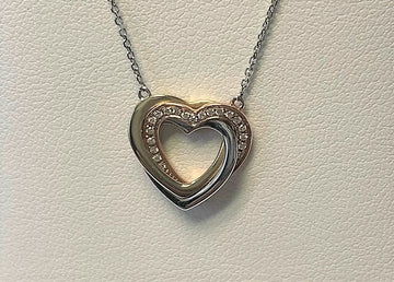 I5892 - 14 Karat Tri-Gold Heart Pendant