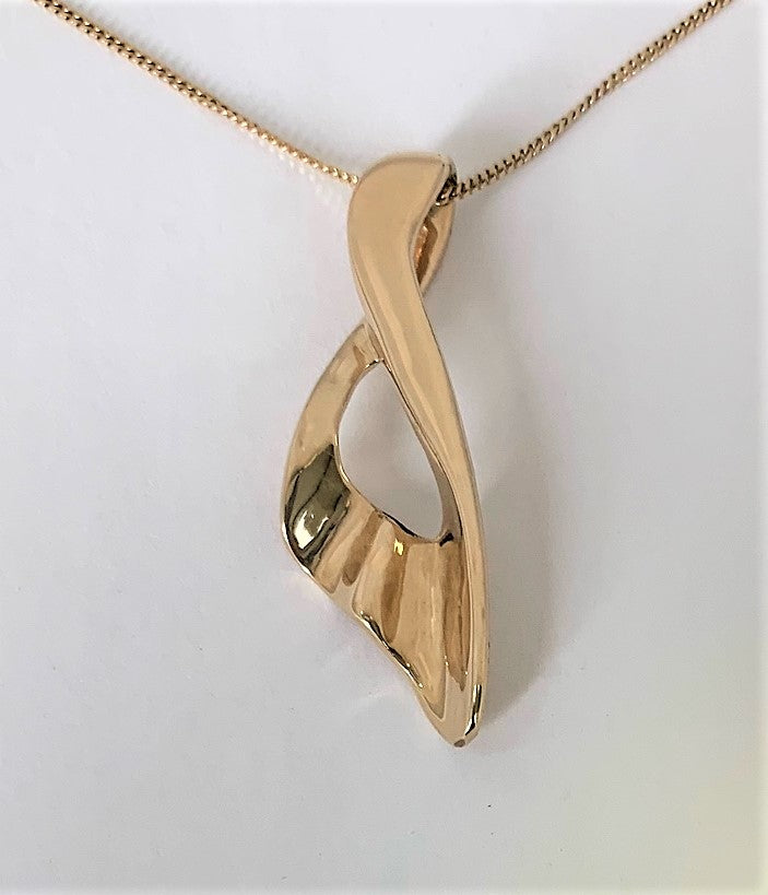 TSI400 - 14 Karat Yellow Gold Custom Pendant