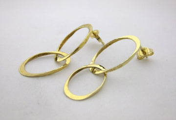 J7900 - 14 Karat Yellow Gold Ross Haynes Earrings
