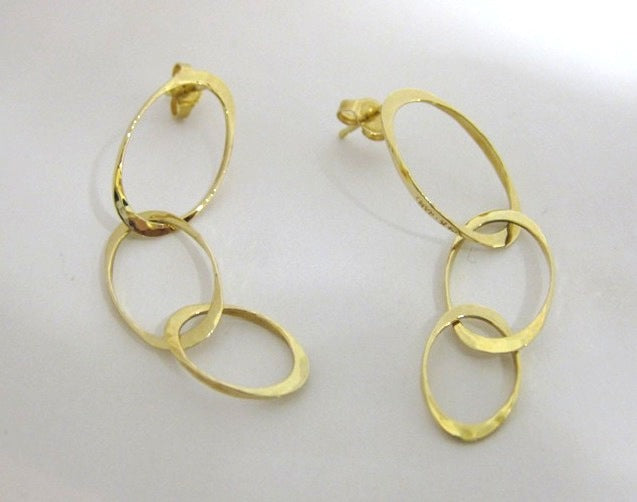 J7901 - 14 Karat Yellow Gold Ross Haynes Earrings