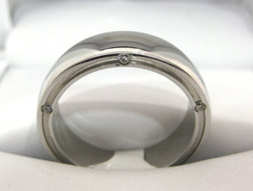 White Gold Men's Wedding Band S427