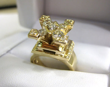 TC6851 - 14 Karat Yellow Gold Custom Ring